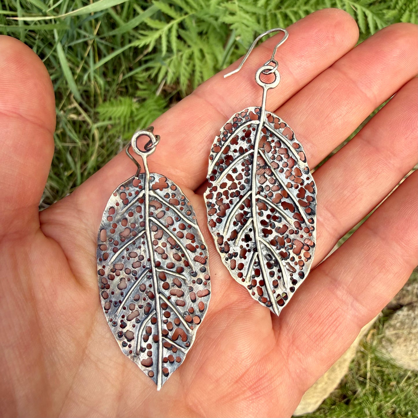 Leaf Skeleton Earrings
