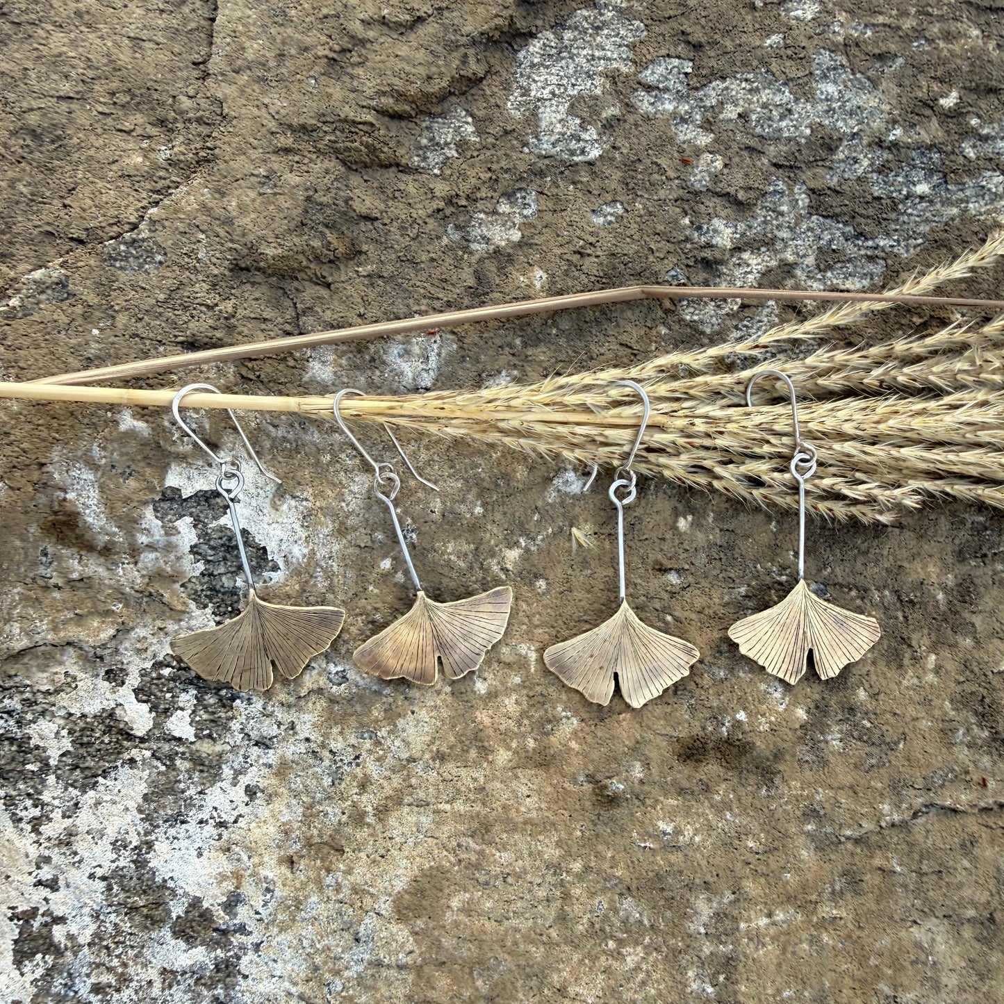 Brass Gingko Leaves