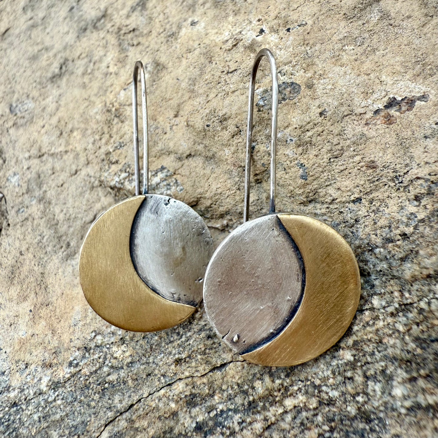 Crescent Moon Drop Earrings