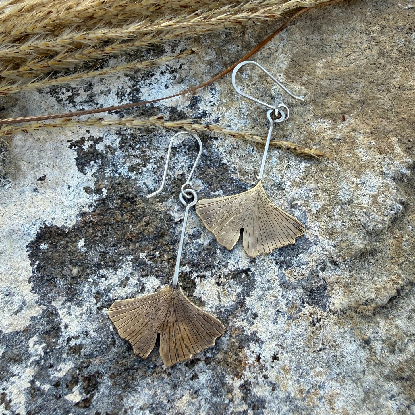 Brass Gingko Leaves