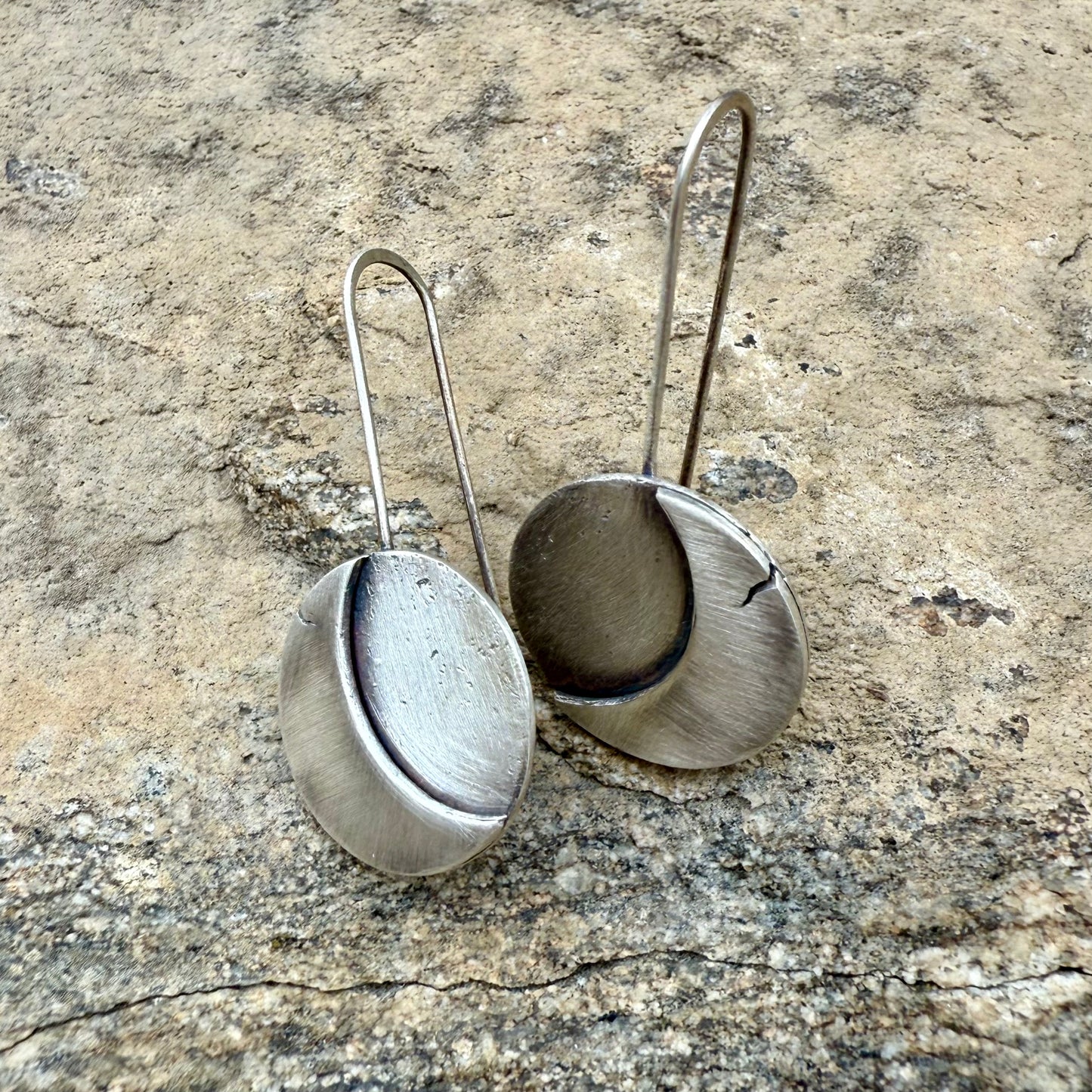 Crescent Moon Drop Earrings