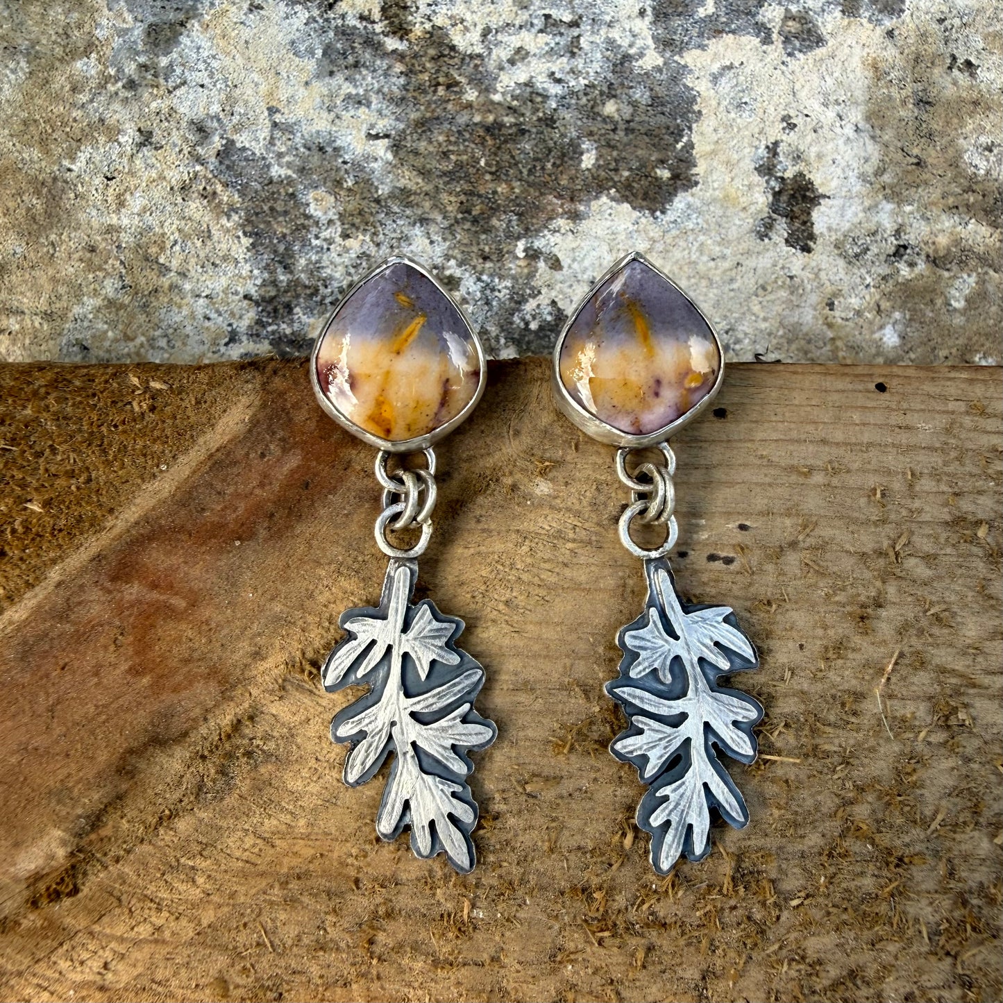 Sage and Stone danglers