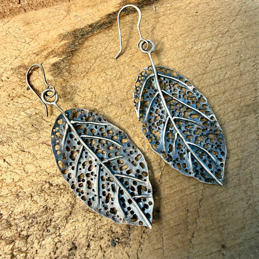 Leaf Skeleton Earrings