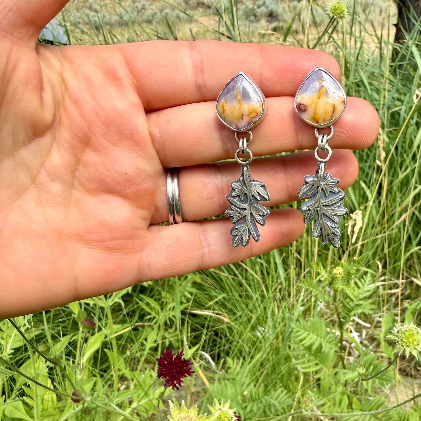 Sage and Stone danglers
