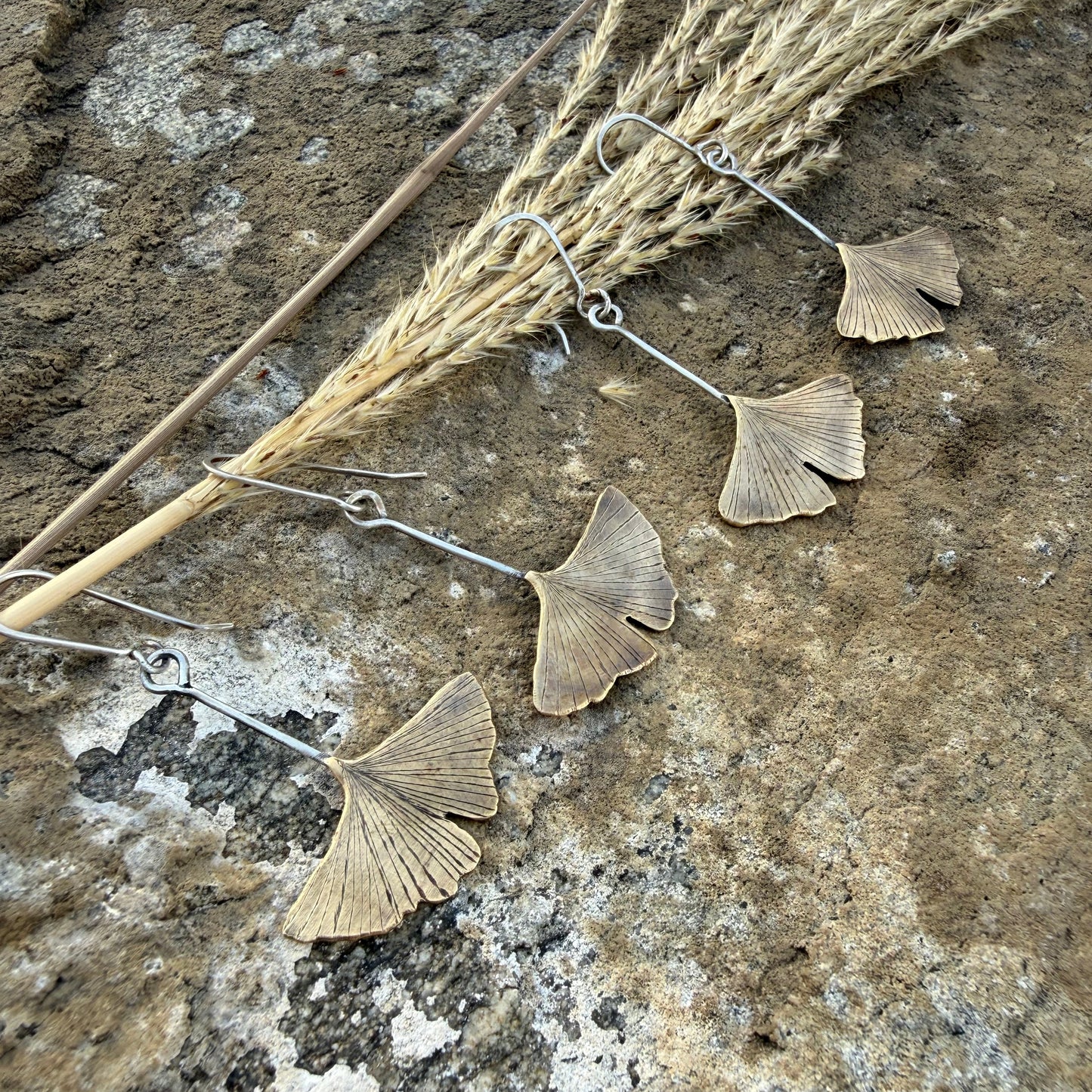 Brass Gingko Leaves