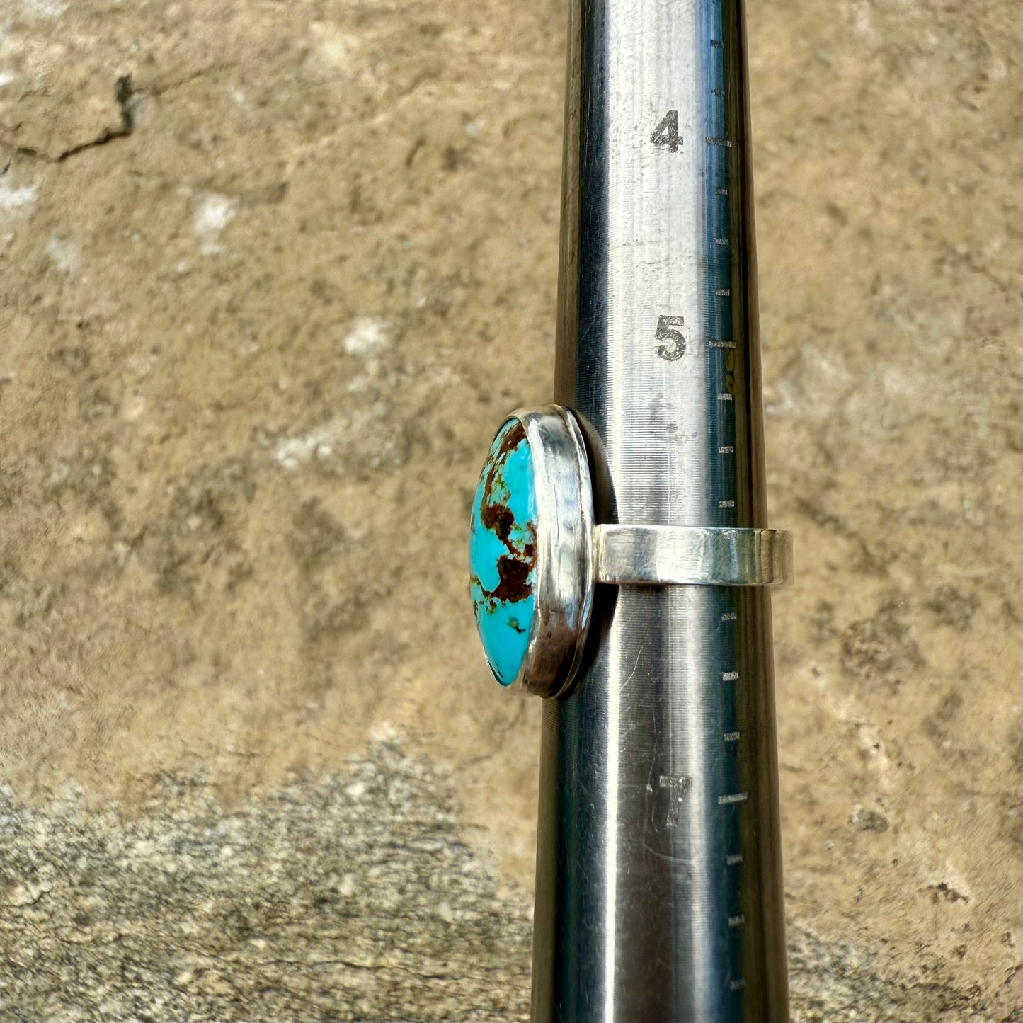 #8 Turquoise statement ring size 6